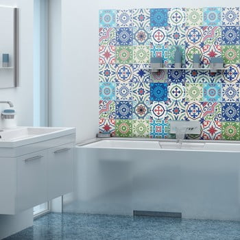Set 30 autocolante ambiance azulejos salsa, 50 x 60 cm
