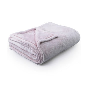 Pătură din microfibră decoking fluff powderpink, 170 x 210 cm, roz deschis