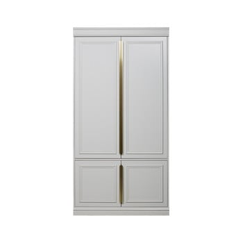 Dulap din lemn masiv de pin bepurehome, lățime 62 cm, alb