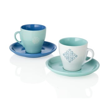 Set 2 căni cu farfurii din ceramică brandani panarea eau
