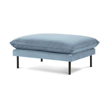 Taburet cosmopolitan design vienna, 100 x 80 cm, albastru deschis