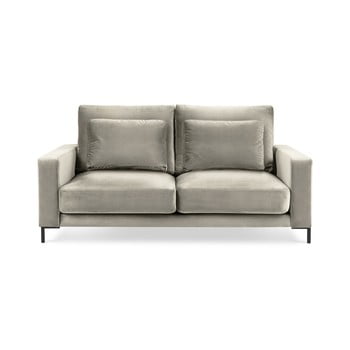 Canapea cu tapițerie de catifea interieur 86 seine, 158 cm, bej