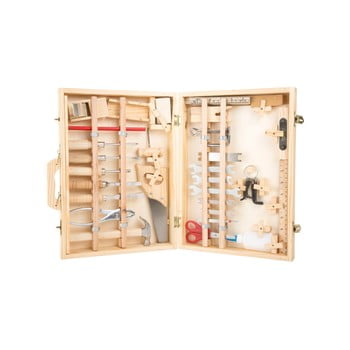 Set unelte și cutie din lemn pentru copii legler deluxe