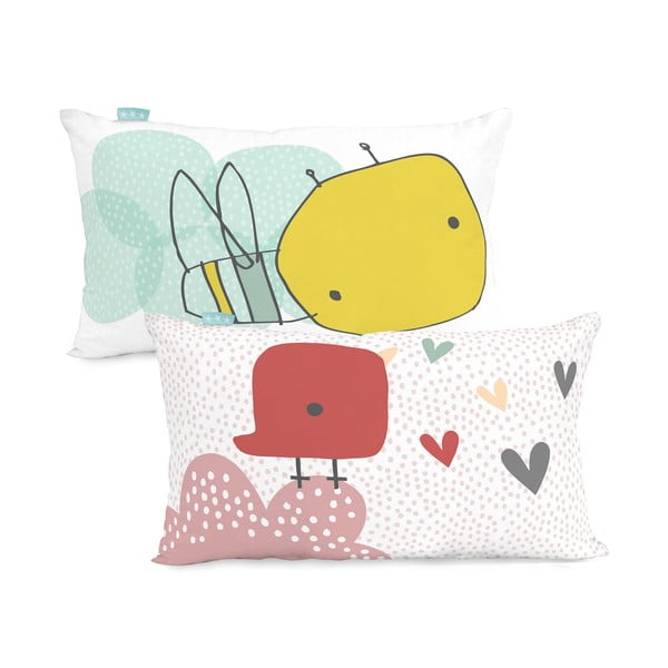 Bavlněný oboustranný povlak na polštář Moshi Moshi Hola, 50 x 30 cm