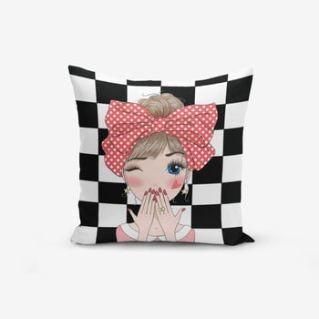 Față de pernă cu amestec din bumbac minimalist cushion covers damali fashion girl modern, 45 x 45 cm
