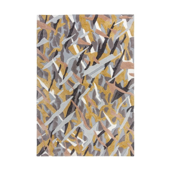 Šedo-žlutý koberec Flair Rugs Bark, 120 x 170 cm