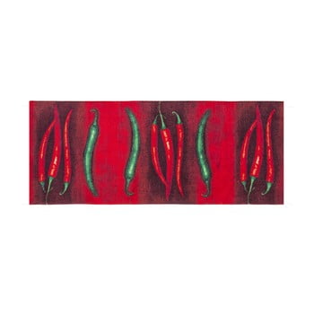 Covor de bucătărie foarte rezistent floorita peperoncini, 60 x 150 cm