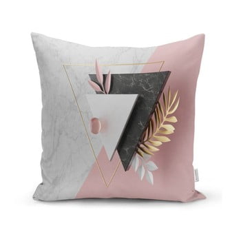Față de pernă Minimalist Cushion Covers BW Marble Triangles, 45 x 45 cm