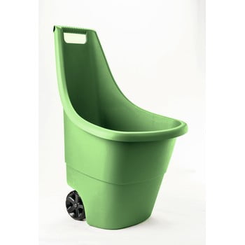 Coș cu roți pentru grădină keter, 50 l, verde