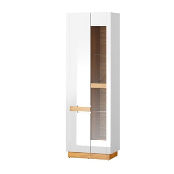 Vitrină cu două uși szynaka meble visio,lățime 65 cm