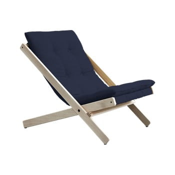 Scaun pliabil din lemn de fag karup design boogie dark blue, 60 x 116 cm, albastru închis