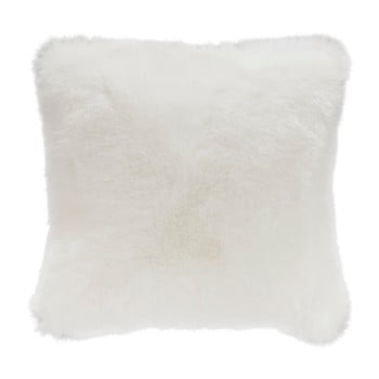 Pernă din blană artificială mint rugs, 43 x 43 cm, alb