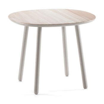 Masă dining din lemn masiv emko naïve, ø 90 cm, gri