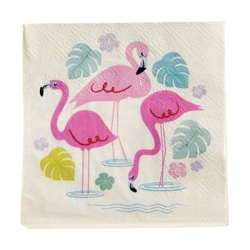 Set 20 șervețele din hârtie rex london flamingo bay