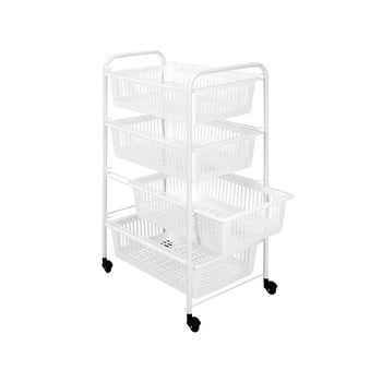 Raft mobil cu 4 coșuri metaltex india, lungime 35 cm