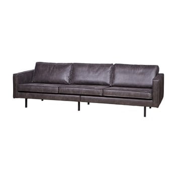 Canapea 3 persoane bepurehome rodeo, negru