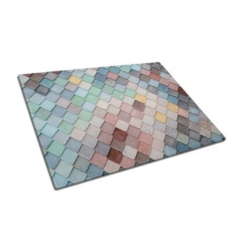 Tocător din sticlă insigne mosaic