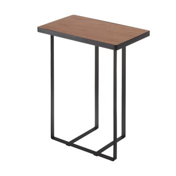 Măsuță cu suport pentru ziare tower magazine rack&table, negru