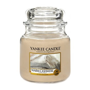 Lumânare parfumată yankee candle warm cashmere, timp de ardere 65 - 90 ore