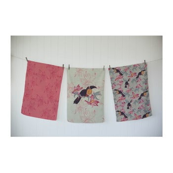 Set 3 suporturi din bumbac pentru masă madre selva toucan