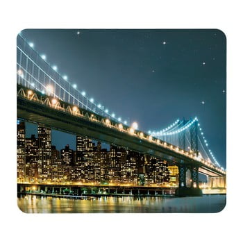 Suport din sticlă pentru protecția aragazului Wenko Brooklyn Bridge, 56 x 50 cm