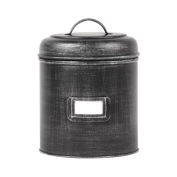 Recipient metalic label51, ⌀ 19,5 cm, negru