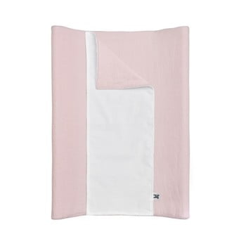Saltea impermeabilă din in pentru schimbat bellamy dusty pink, 50 x 70 cm, roz