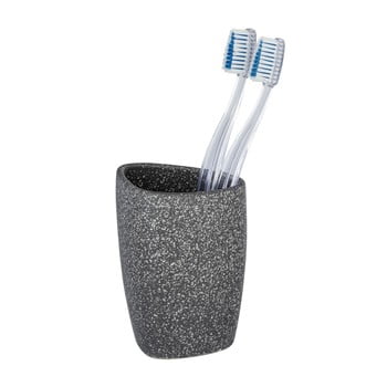 Suport ceramică pentru periuțe de dinți wenko pion, gri