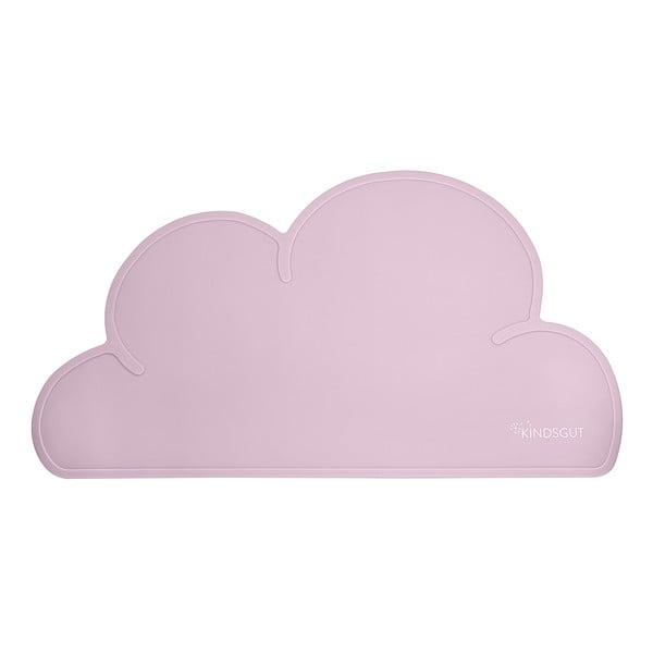 Růžové silikonové prostírání Kindsgut Cloud, 49 x 27 cm