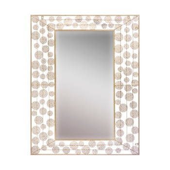 Oglindă de perete mauro ferretti dish glam, 85 x 110 cm, auriu