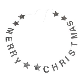 Ghirlandă de crăciun cu mesaj rex london silver stars