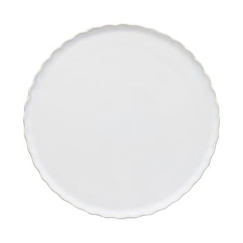 Tavă din gresie ceramică pentru desert casafina forma, ⌀ 20 cm, alb