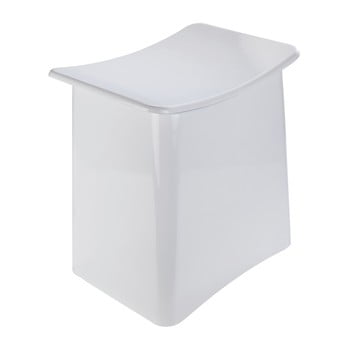Taburet cu spațiu de depozitare wenko wing, 33 l, alb