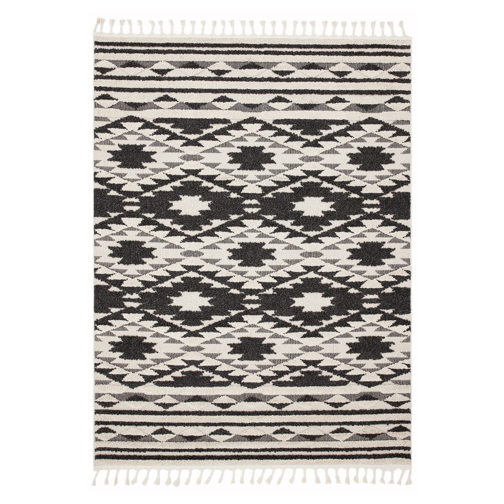 Černo-bílý koberec Asiatic Carpets Taza, 200 x 290 cm