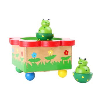 Cutiuță muzicală din lemn legler frog pond