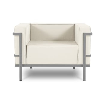 Fotoliu adecvat pentru exterior calme jardin cannes, bej - gri