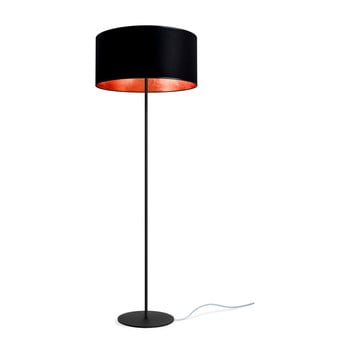 Lampadar sotto luce mika elementary xl 1f, negru/arămiu