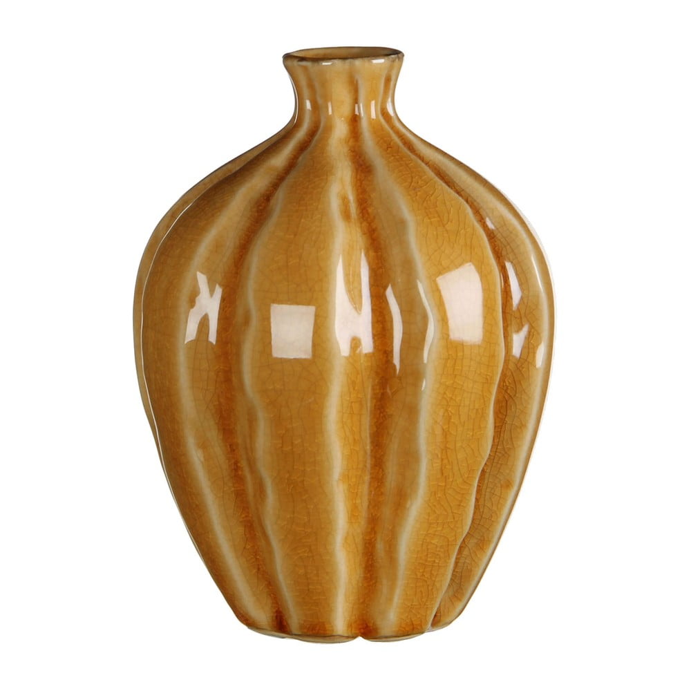 Keramická váza Marlena Ochre, 15x11 cm