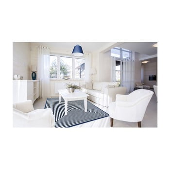 Covor foarte rezistent Floorita Braid, 200 x 285 cm, albastru închis