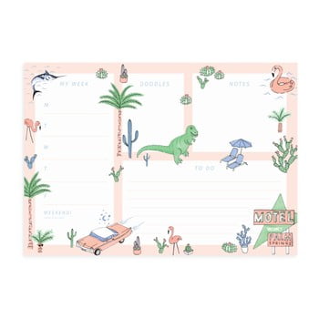 Planificator ohh deer palm springs deskpad, 60 file
