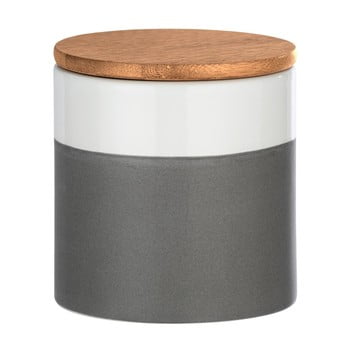 Cutie depozitare din ceramică cu capac din bambus wenko malta, 450 ml