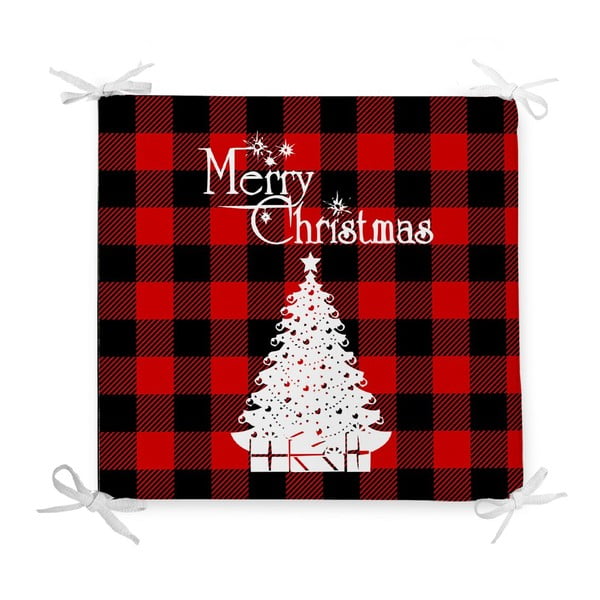 Vánoční podsedák s příměsí bavlny Minimalist Cushion Covers Xmas Tree, 42 x 42 cm