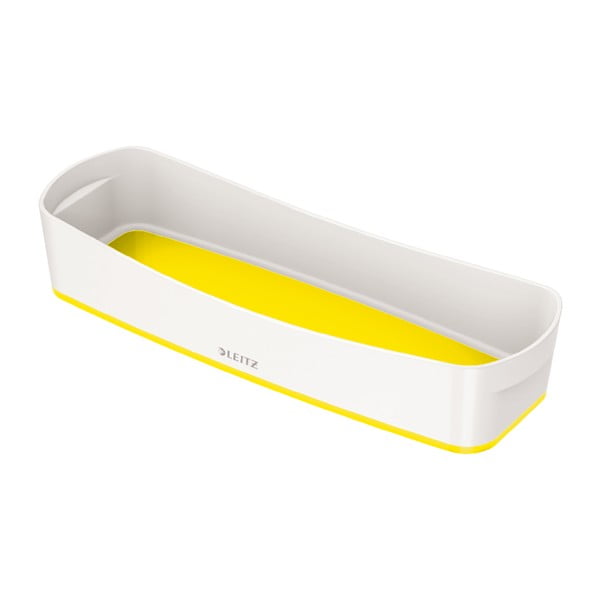 Bílo-žlutý stolní organizér Leitz MyBox, délka 31 cm