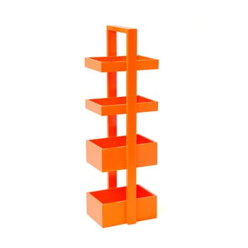 Etajeră din lemn wireworks caddy 4 orange