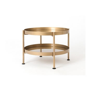 Masă de cafea custom form hanna, ⌀ 60 cm, auriu