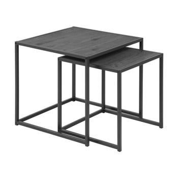 Set 2 mese cafea actona seaford, negru