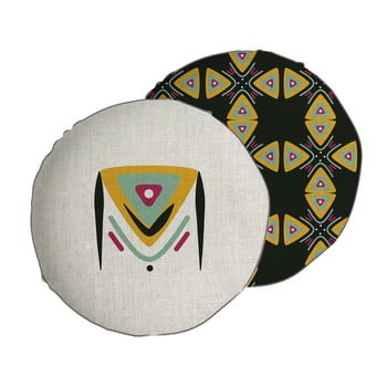Pernă reversibilă madre selva letter m, ⌀ 45 cm