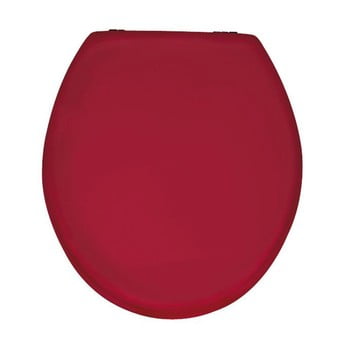 Capac wc din lemn capac wc wenko prima, 41 x 38 cm, roşu lucios
