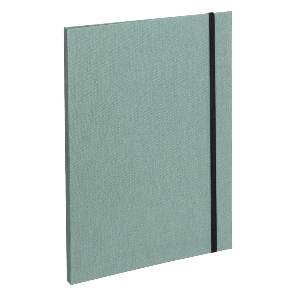 Zelený kartonový organizér Paulina Canvas Paper Laminate A5 – Bigso