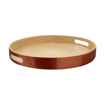 Tavă din bambus premier housewares, ⌀ 35 cm, arămiu